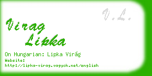 virag lipka business card